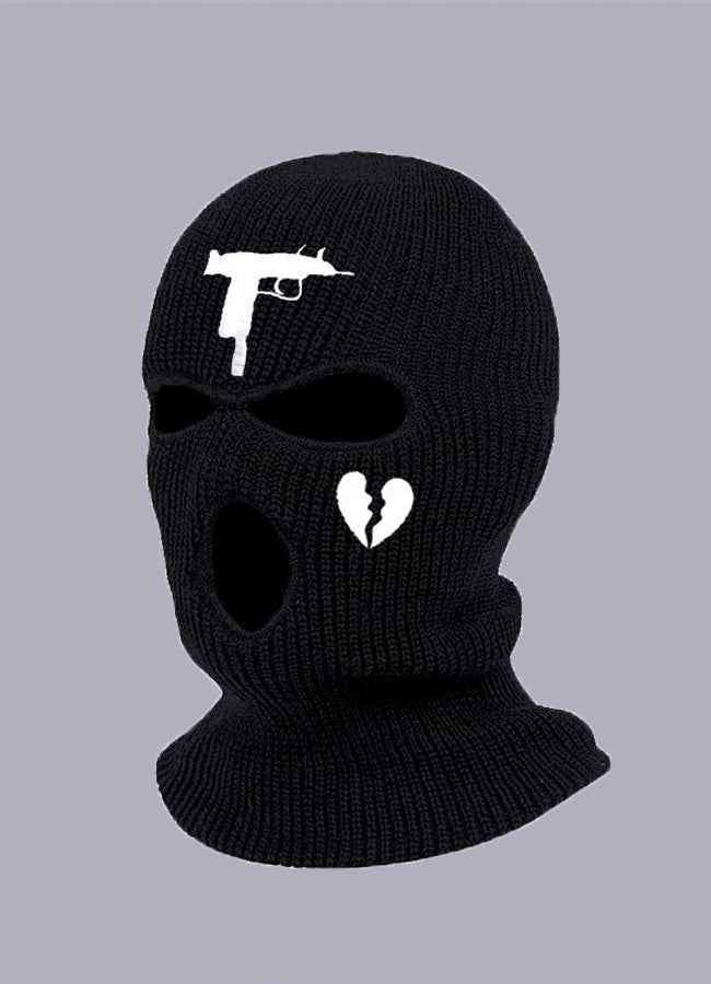 balaclava with gun