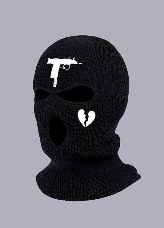 balaclava with gun