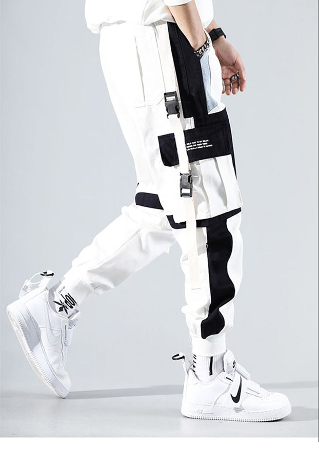 white techwear pants