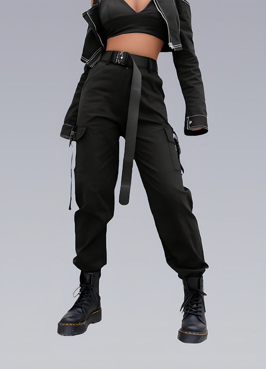 women's black tactical pants