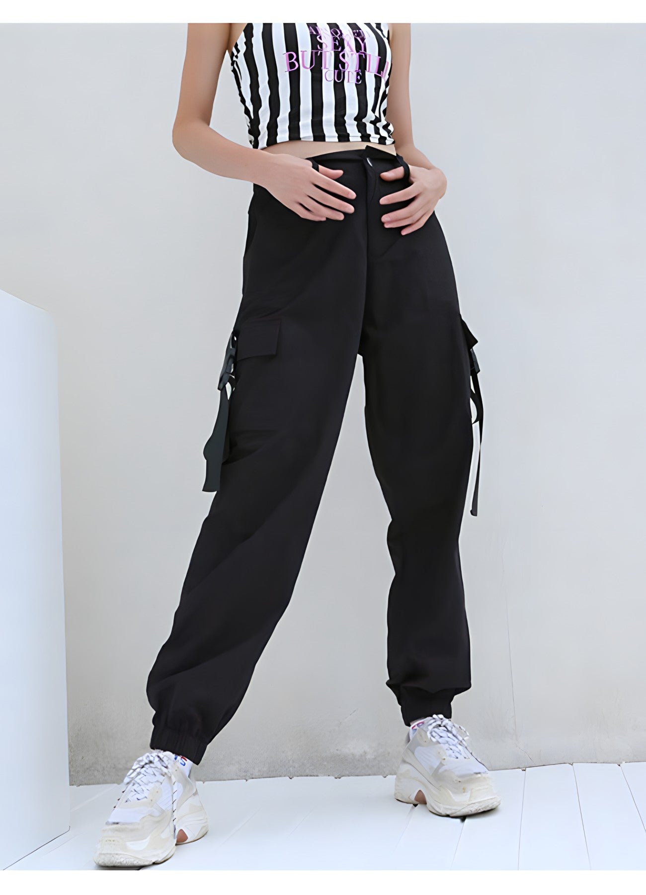 women's black tactical pants