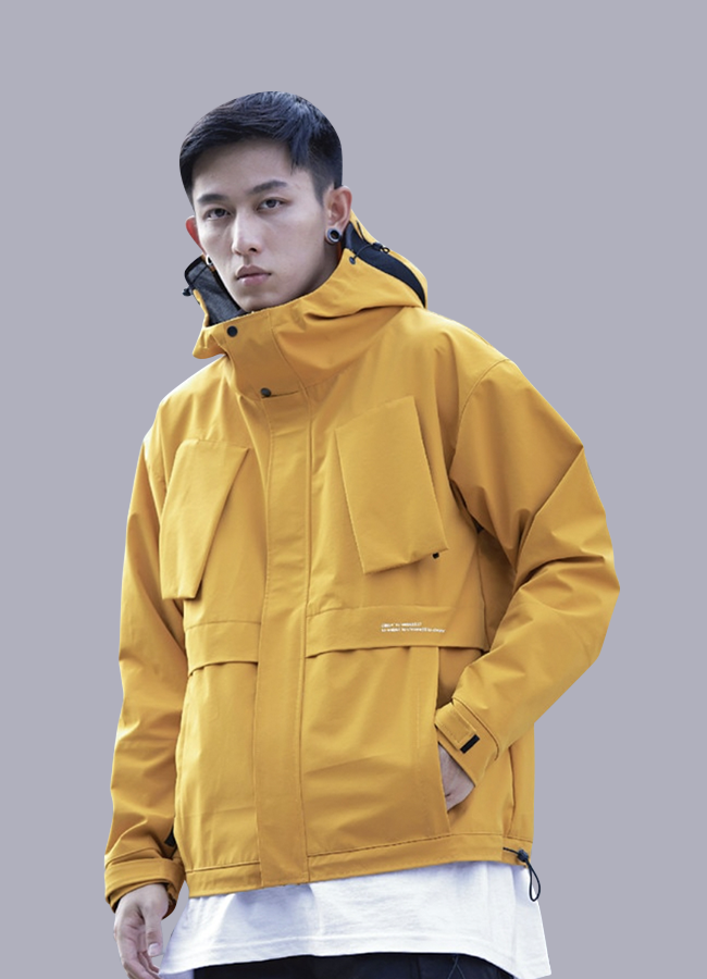 techwear yellow jacket