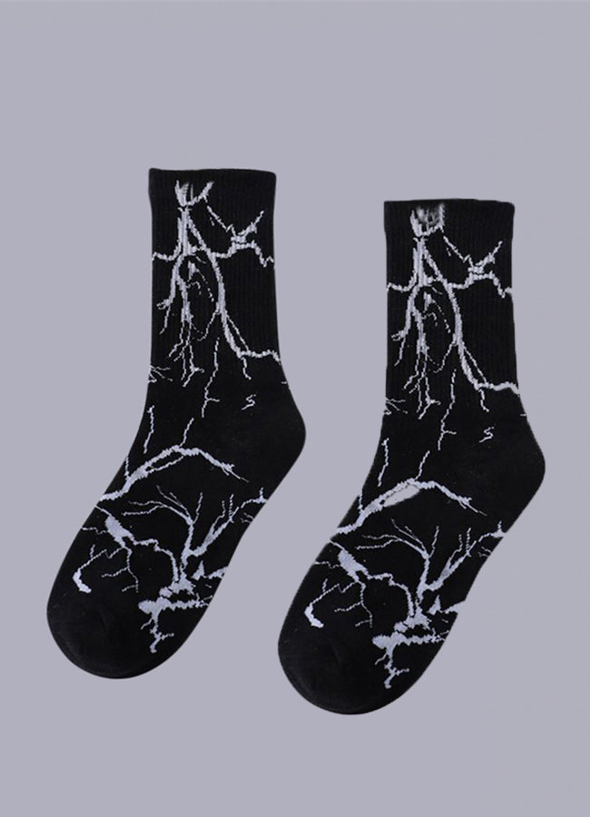 lightning bolt socks