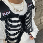 black skeleton work vest - Vignette | OFF-WRLD