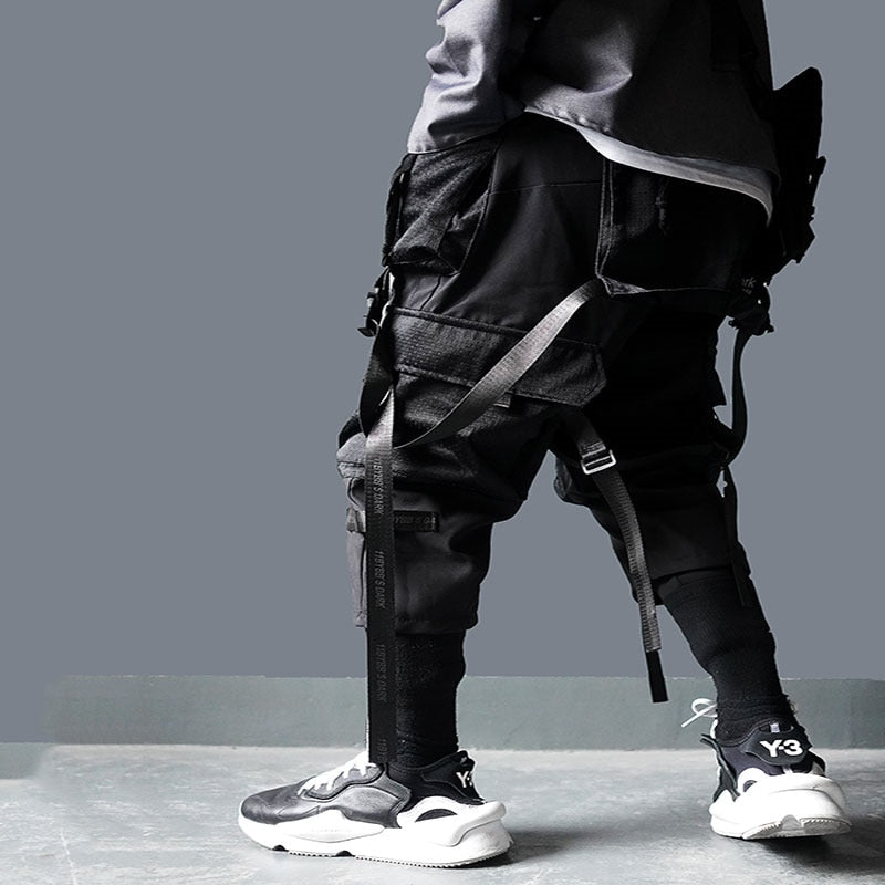 black streetwear pants