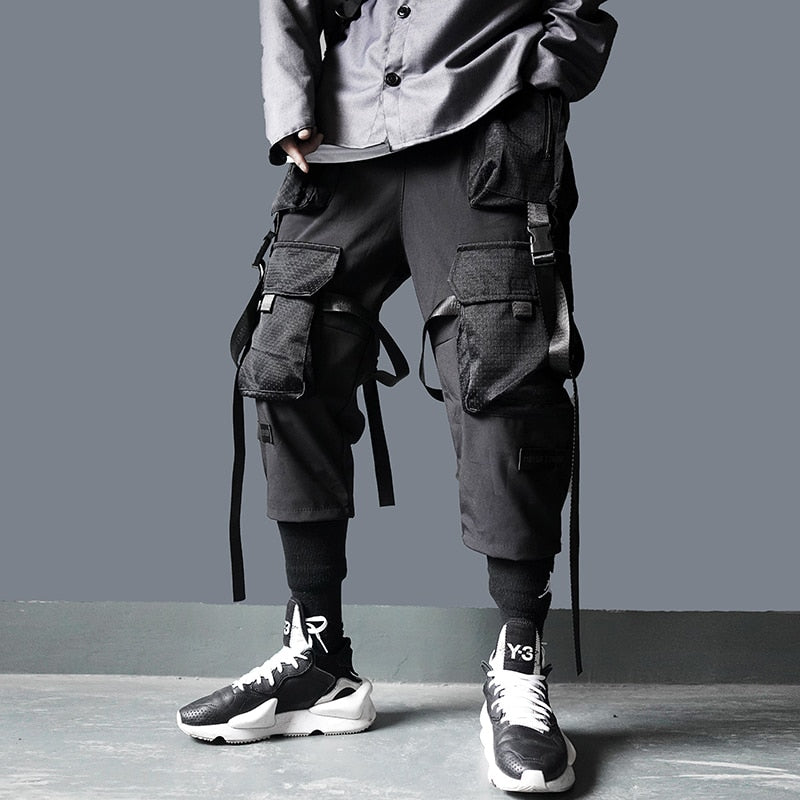 black streetwear pants