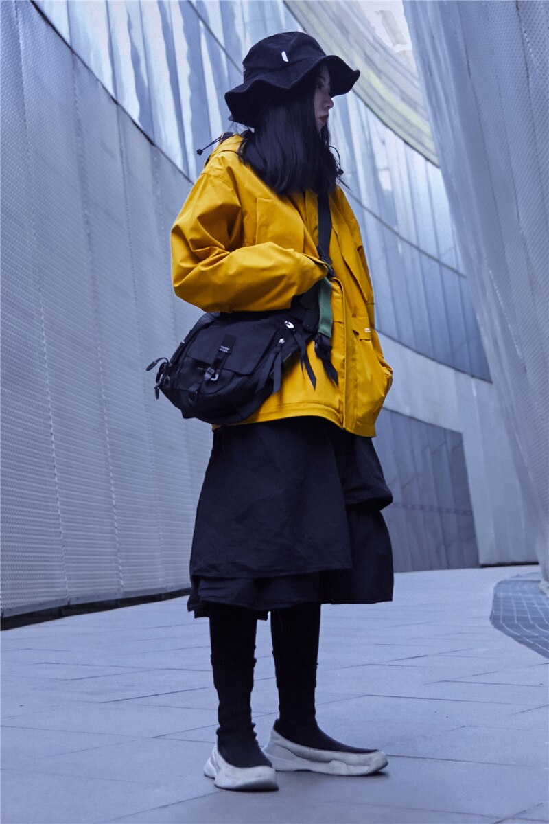 techwear yellow jacket