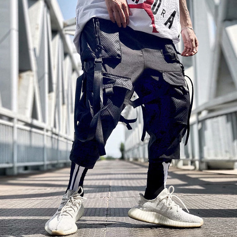 black streetwear pants