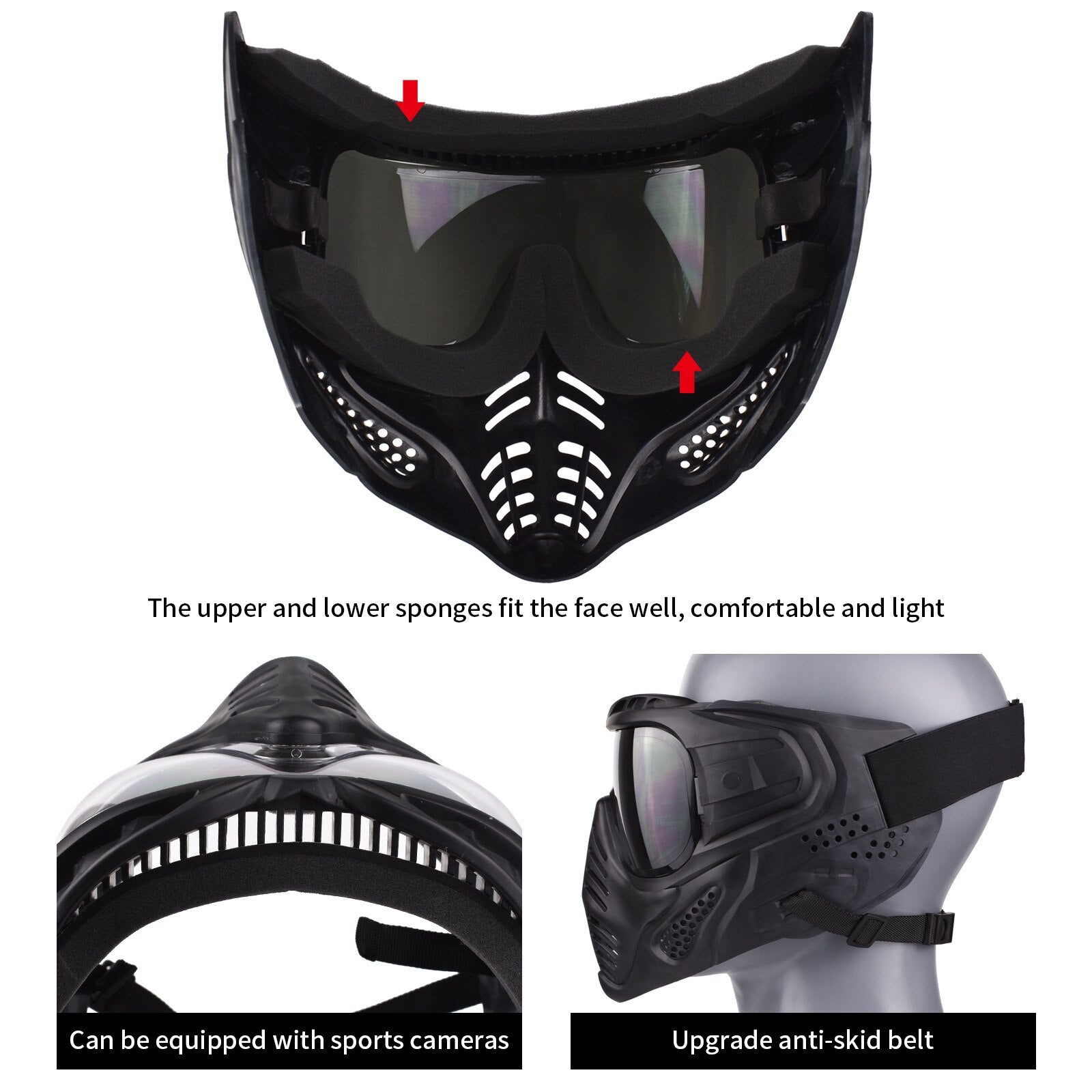 black tactical mask