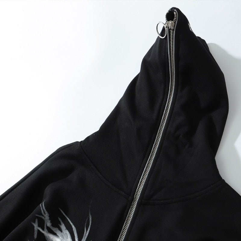 black grunge hoodie