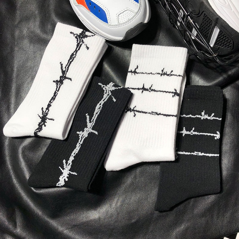 barbed wire socks