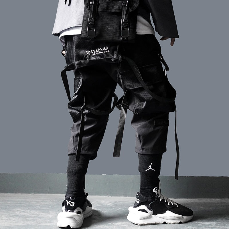 black streetwear pants