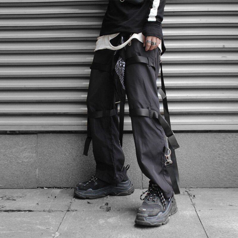 techwear wide leg pants