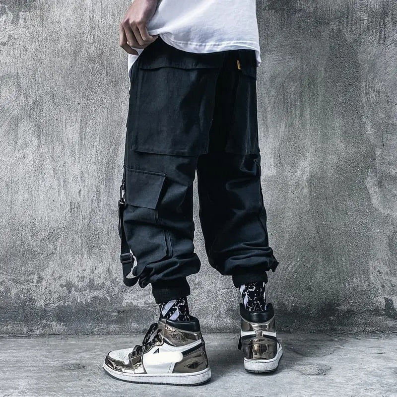 black techwear pants