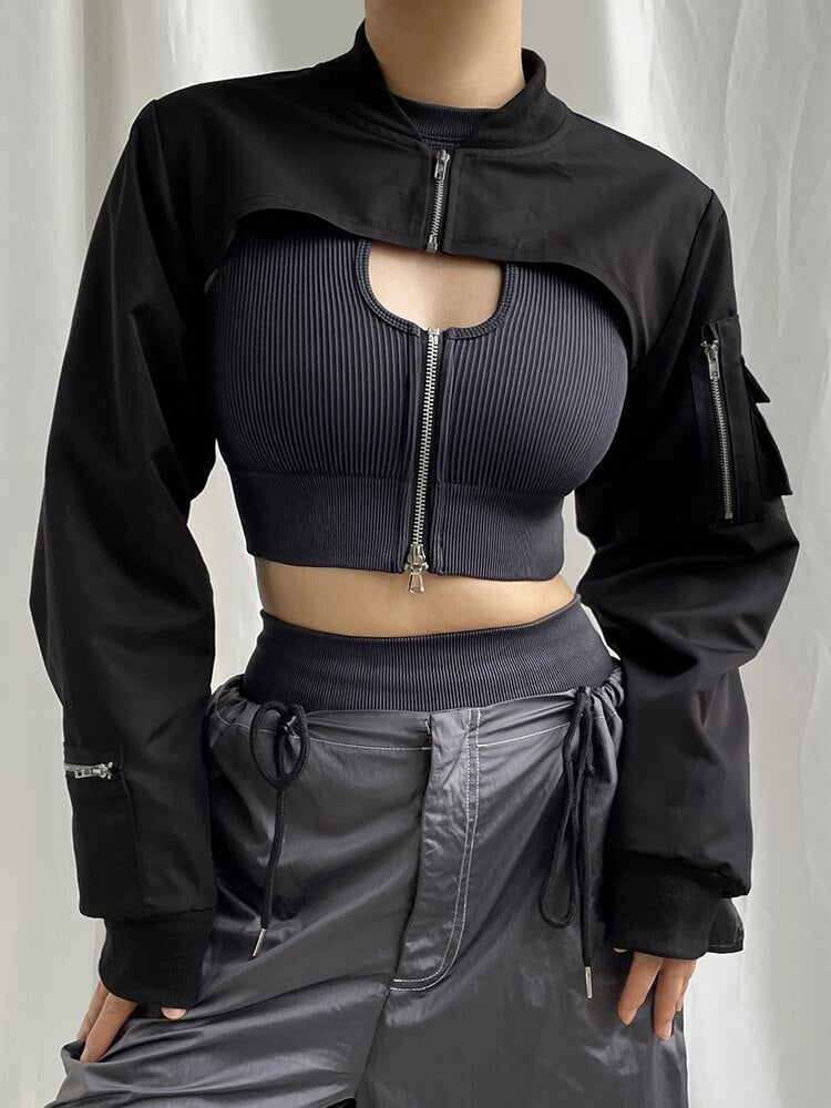 techwear crop top