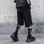 black streetwear shorts - Vignette | OFF-WRLD