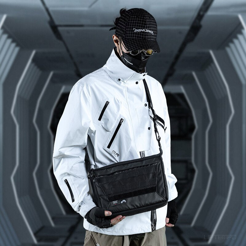 cyberpunk messenger bag