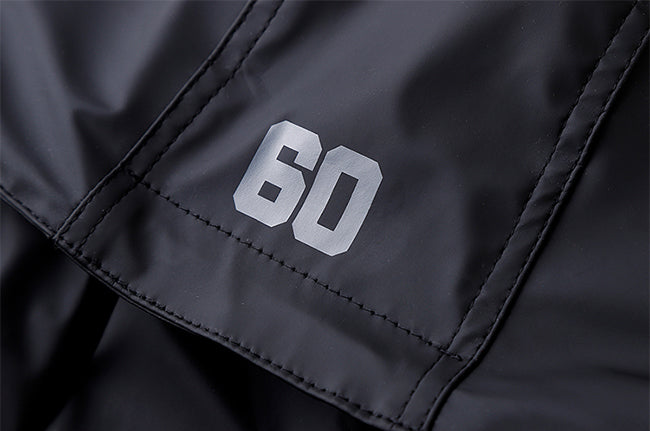 black techwear windbreaker