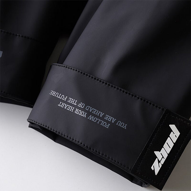 black techwear windbreaker