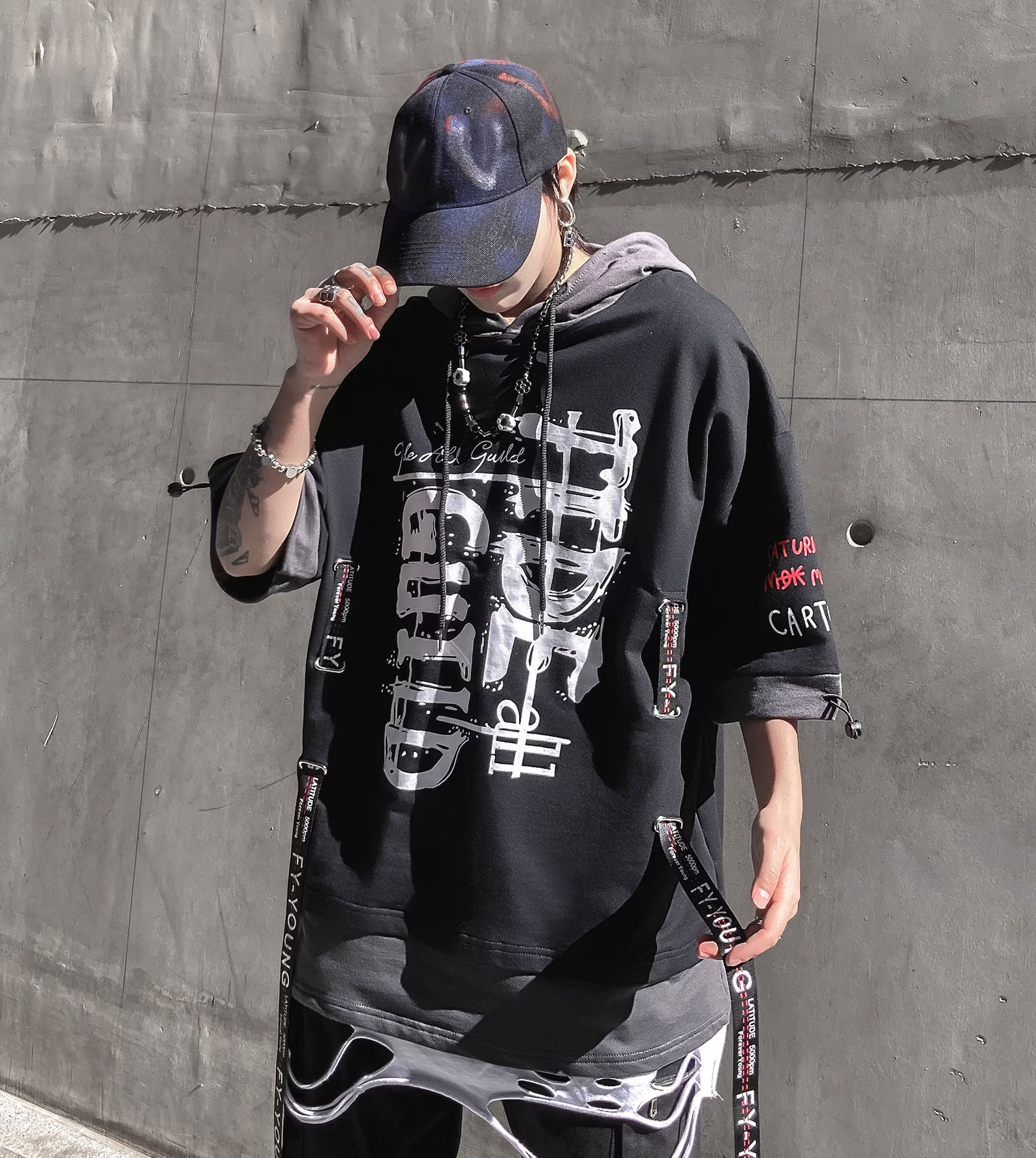 men's hooded shirt